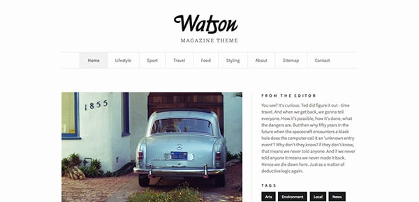 Découvrez le thème WordPress Responsive Watson