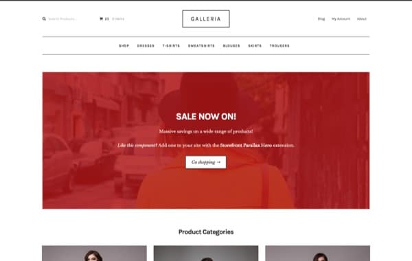 Galleria, un thème WP e-commerce