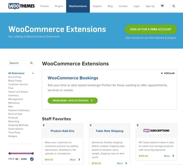 Les extensions pour WooCommerce