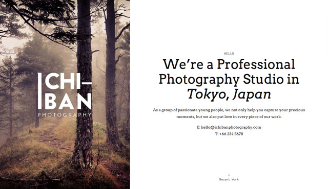 Ichiban, un template WP pour photographes