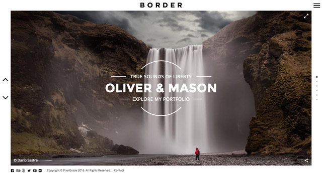 Border : un thème WordPress pour photographes