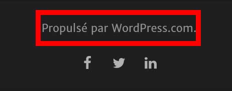 WordPress.com footer.