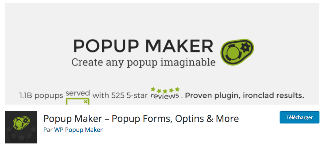 Le plugin Popup Maker pour WordPress