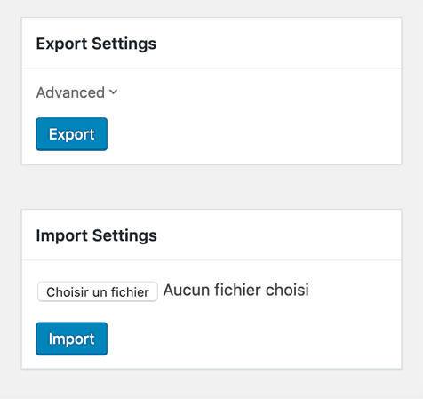 La fonctionnalité Import/Export sur GeneratePress