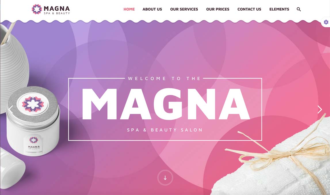 Magna est un thème WordPress beauté