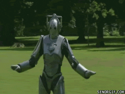 Dancing robot happy because he managed to easily hack a WordPress site