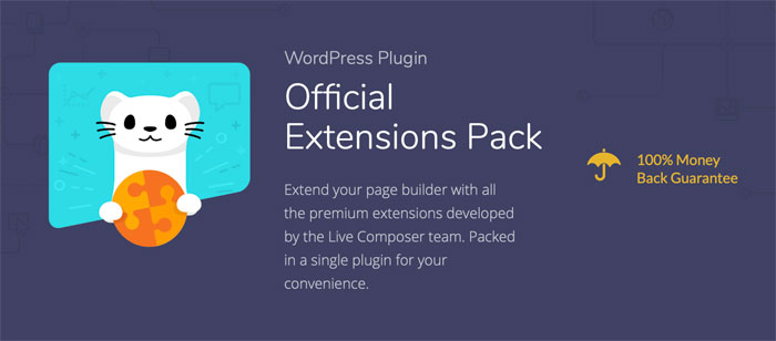 Pack d'extensions officielles de Live Composer