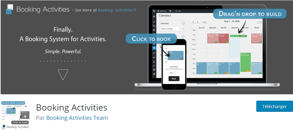 Booking Activities : un autre plugin de prise de rendez-vous pour WordPress