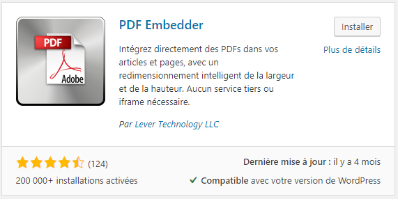 Le plugin pour mettre en valeur ses PDF sur WordPress : PDF Embedder