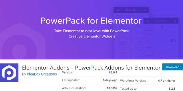 PowerPack Addons for elementor free