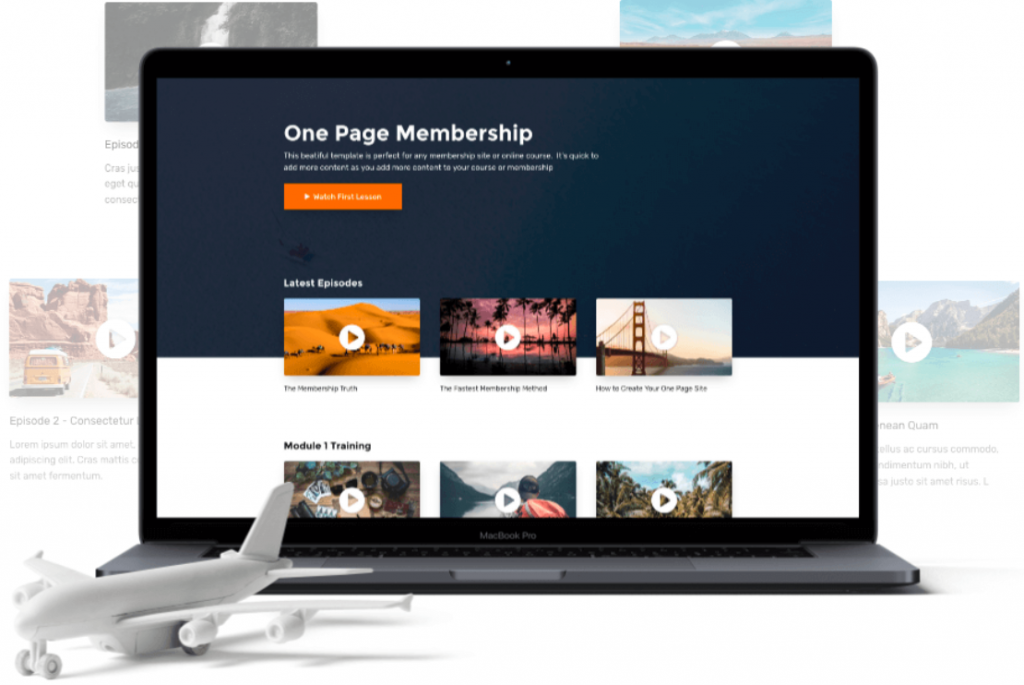 OptimizePress membership website example