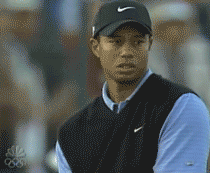 Tiger Woods serre le poing