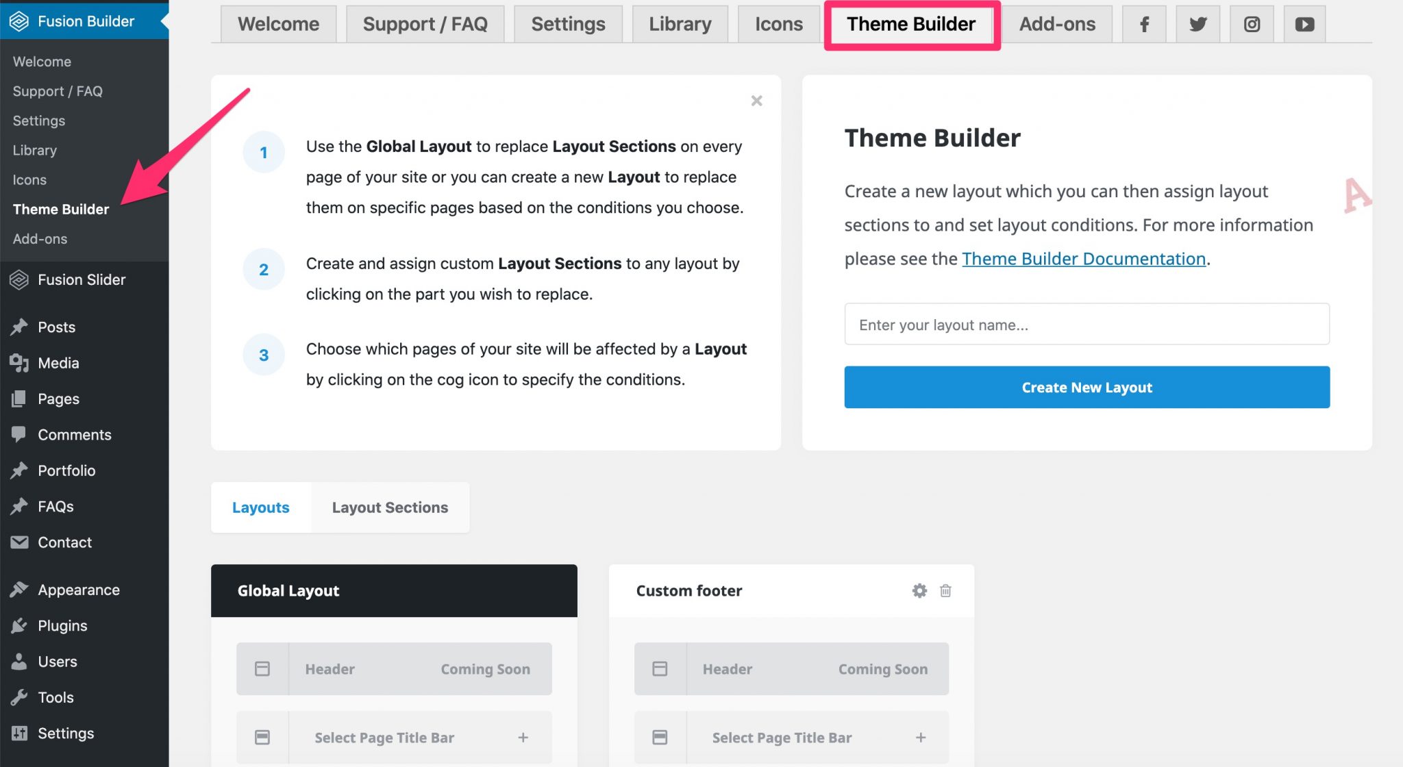 Avada fusion builder and theme builder