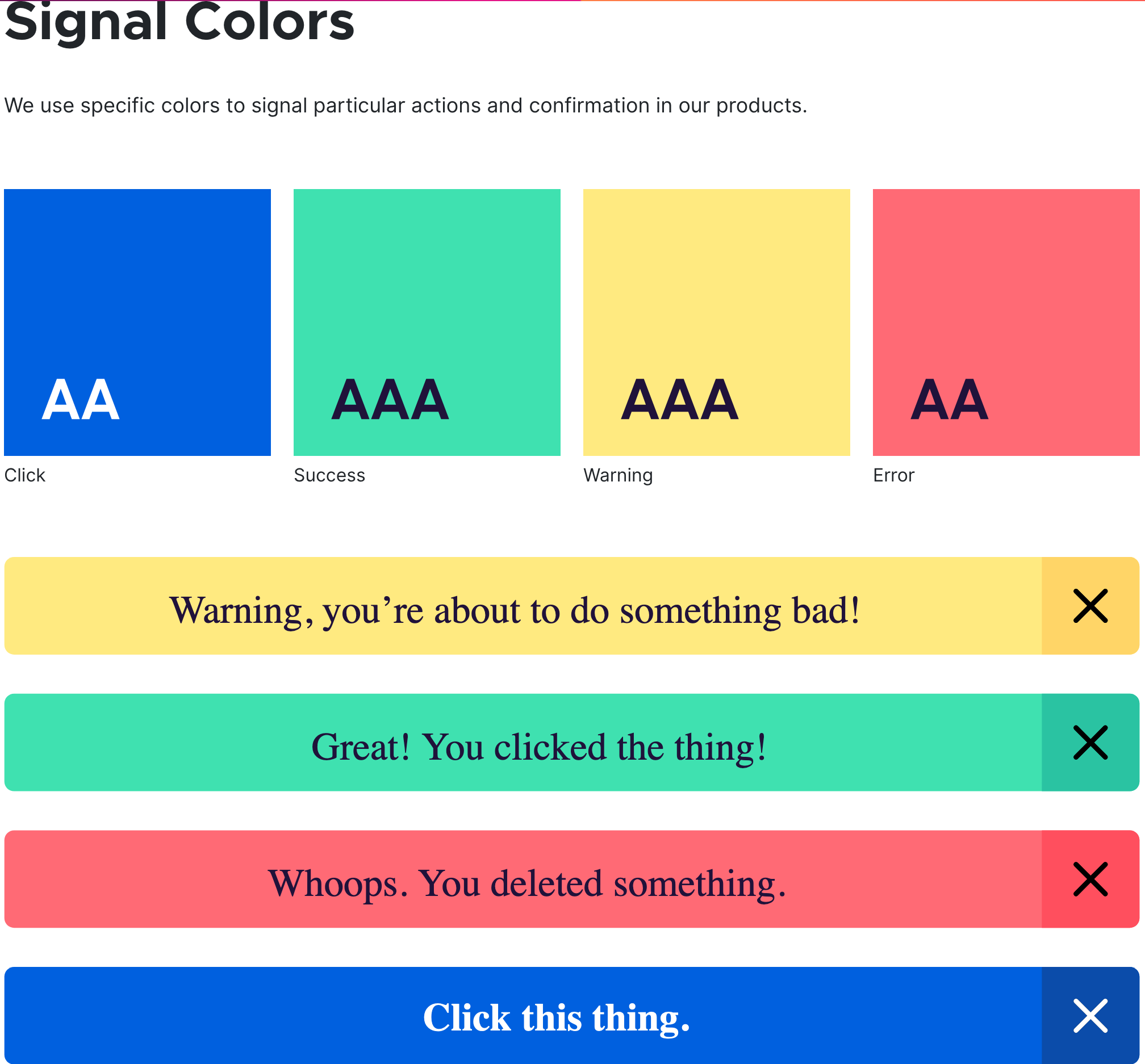 Firefox signal colors from their online style guide