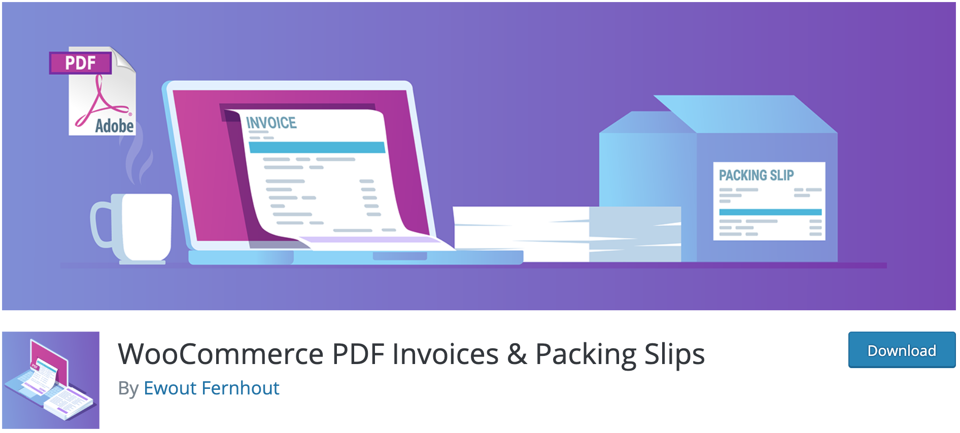 WooCommerce PDF Invoices & Packing Slips plugin on WordPress directory