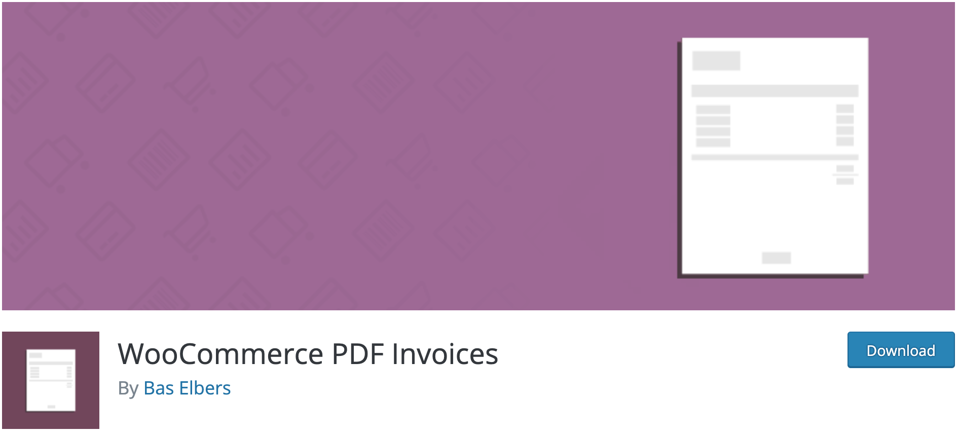 WooCommerce PDF Invoices plugin on WordPress directory