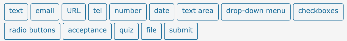 tags in contact form 7