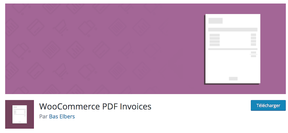 Le plugin WooCommerce PDF Invoices 