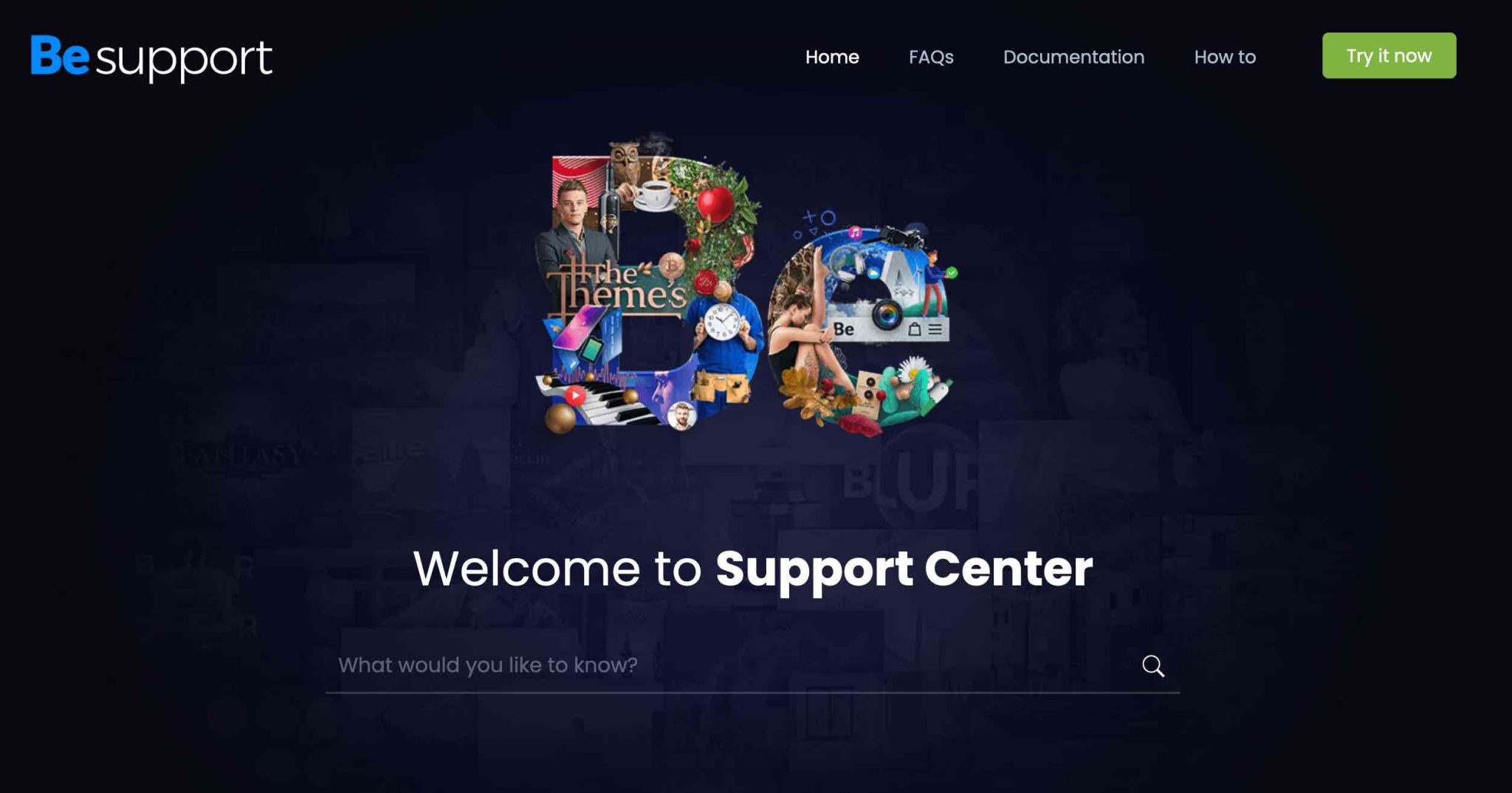 BeTheme support center homepage