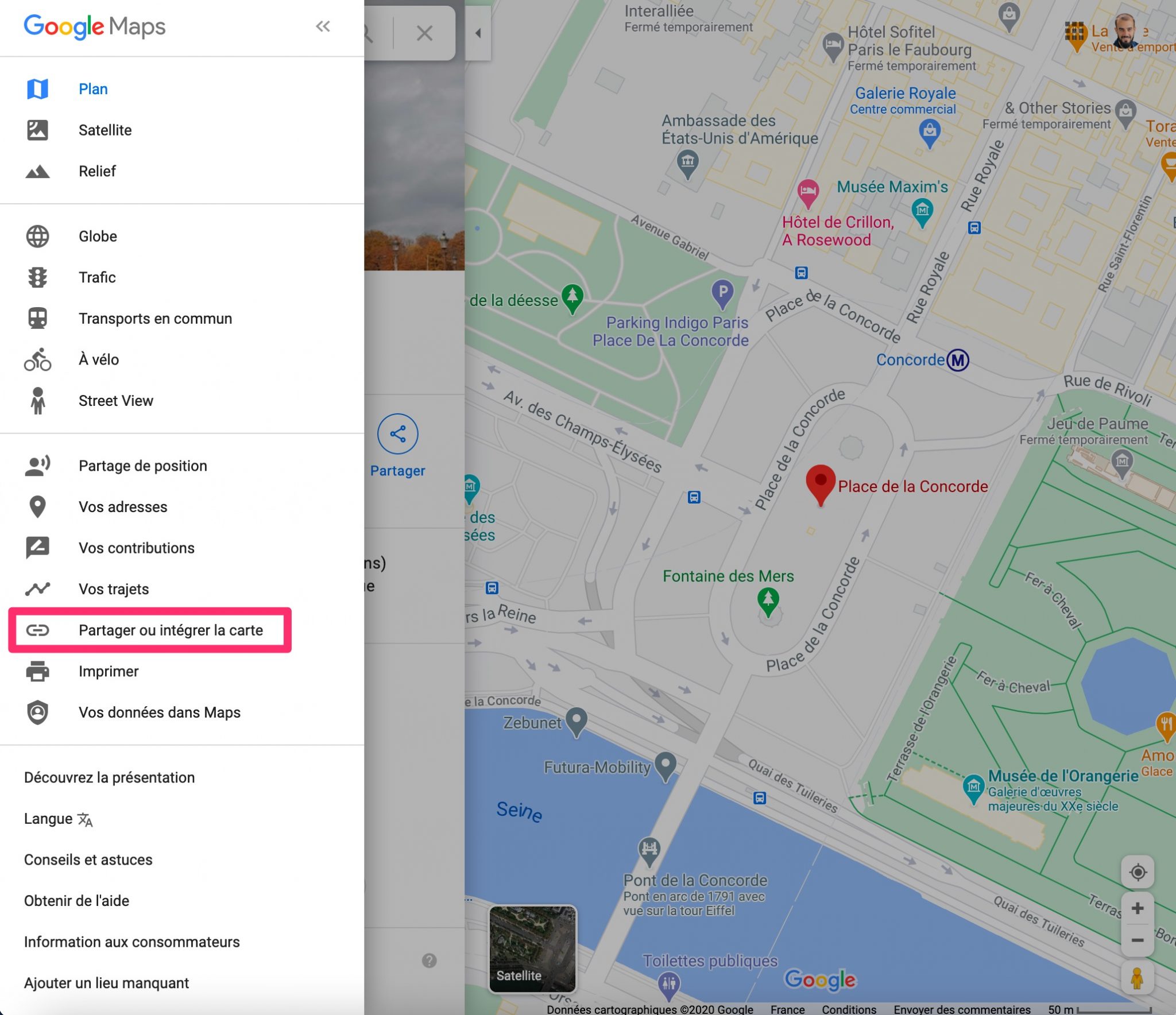 Partager une Google Maps sur WordPress avec la méthode manuelle
