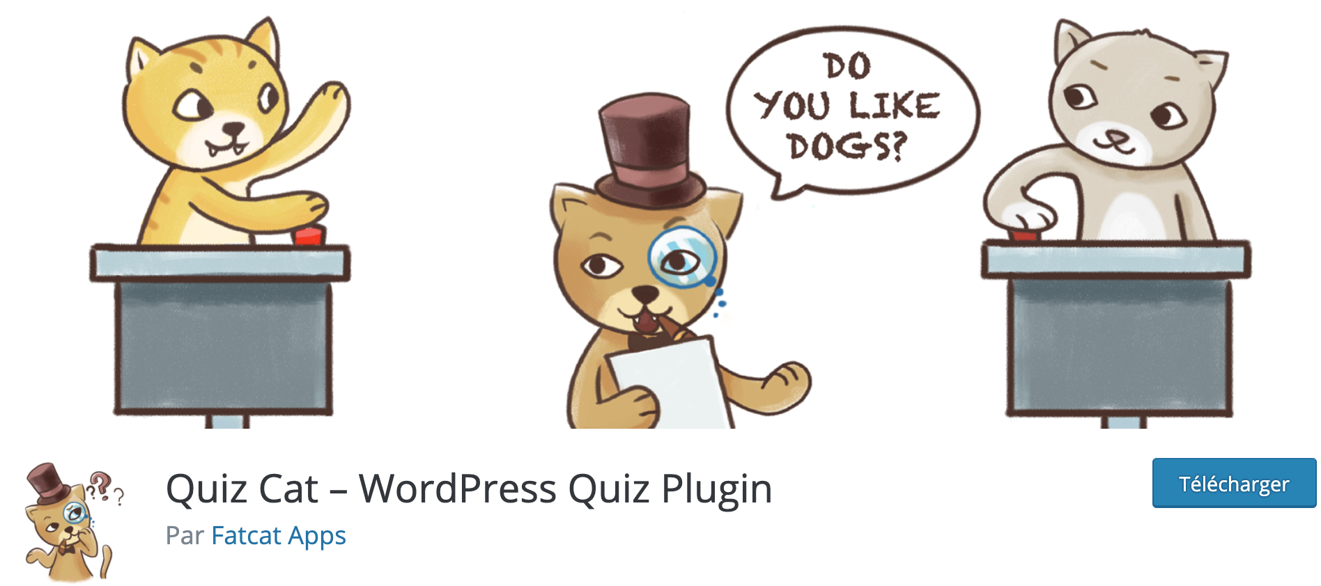 Quiz Cat WordPress Quiz Plugin on the official WP directory
