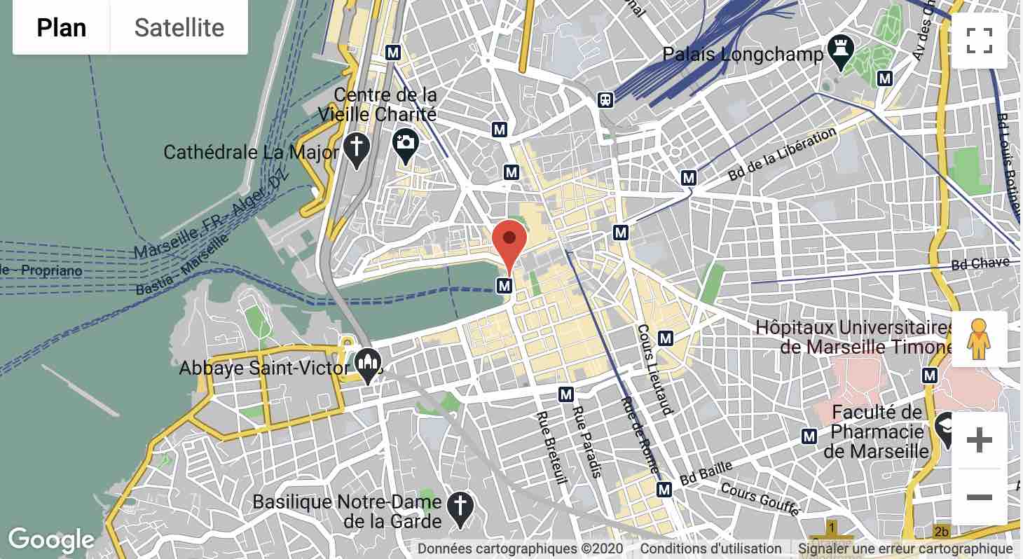 Exemple de Google Maps sur WordPress conçue avec WP Google Maps