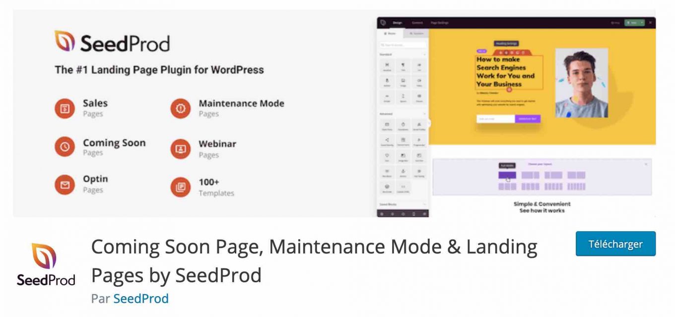 Coming Soon page & Maintenance Mode by SeedProd