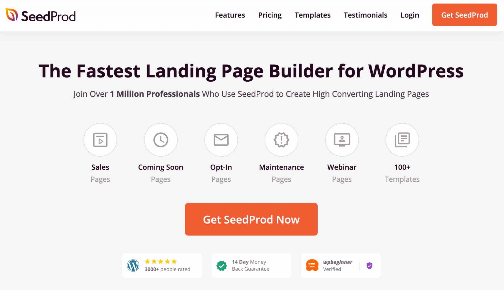 Le plugin de Landing Page sur WordPress SeedProd.