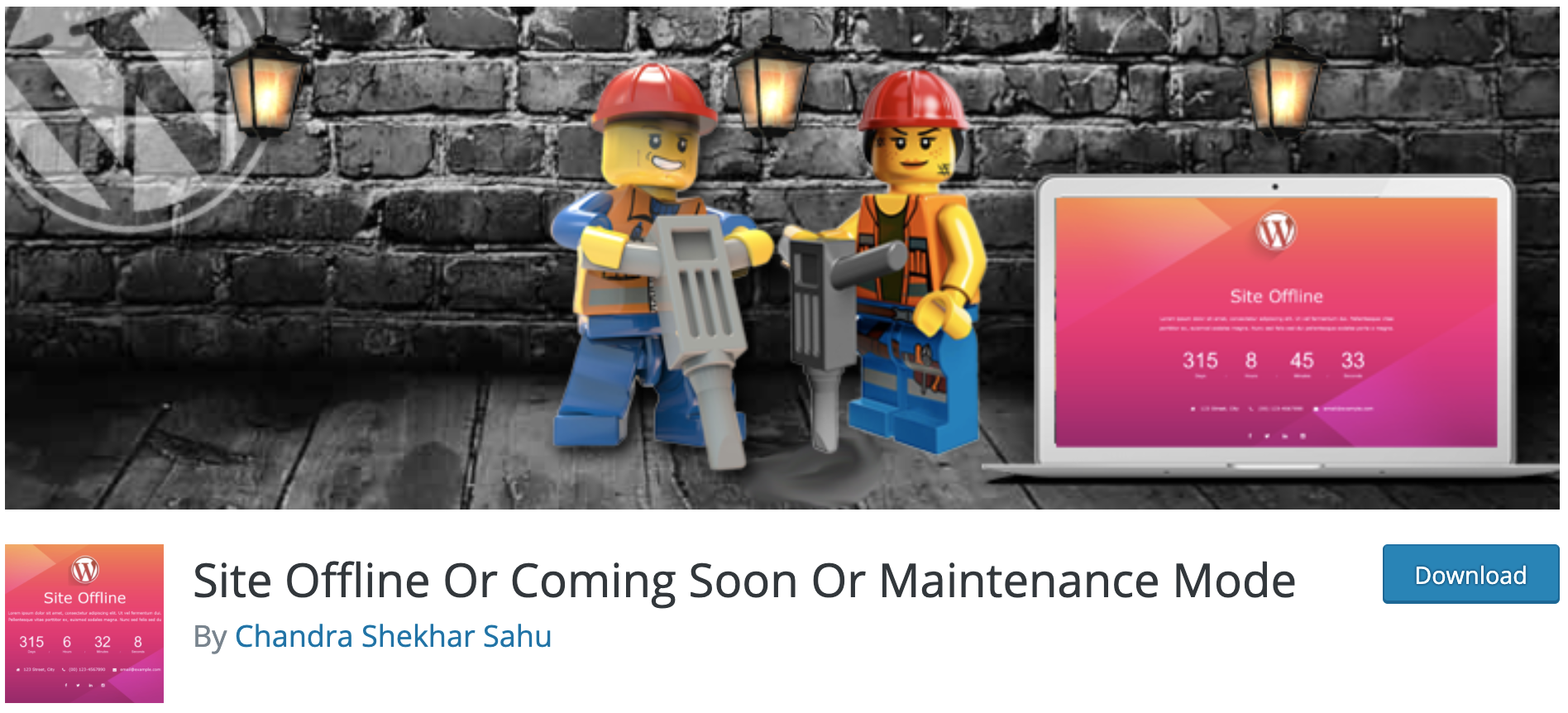 Maintenance Mode site. Coming or arrive