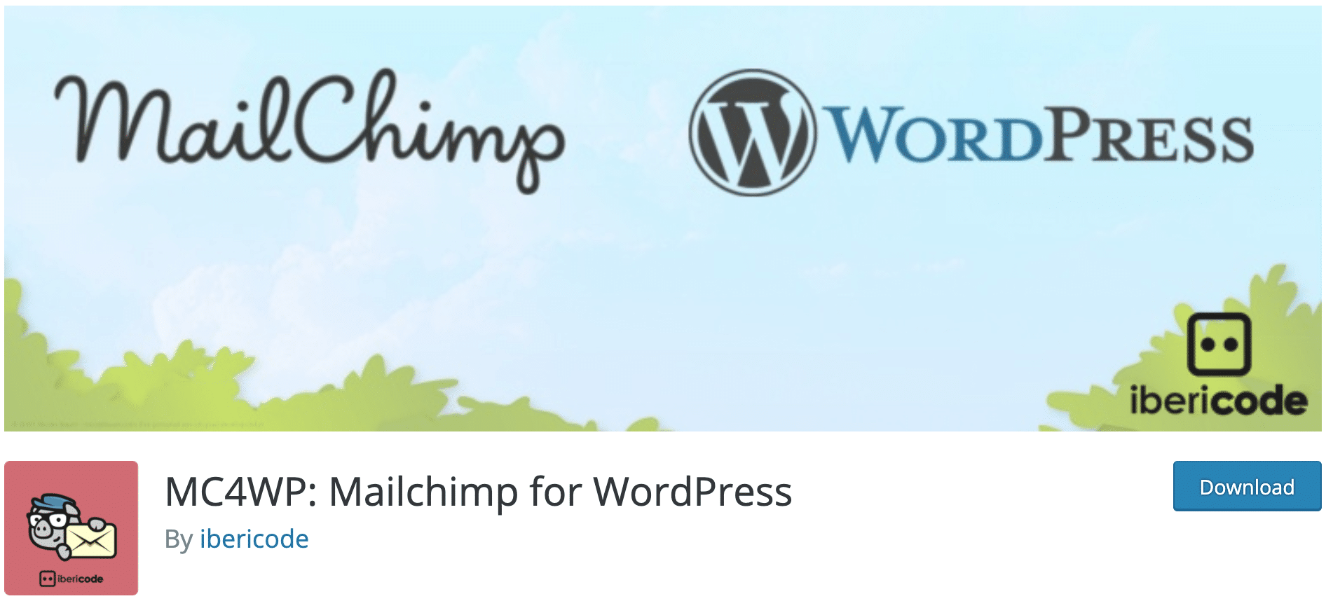 Mailchimp for WordPress plugin to download on WordPress official repository