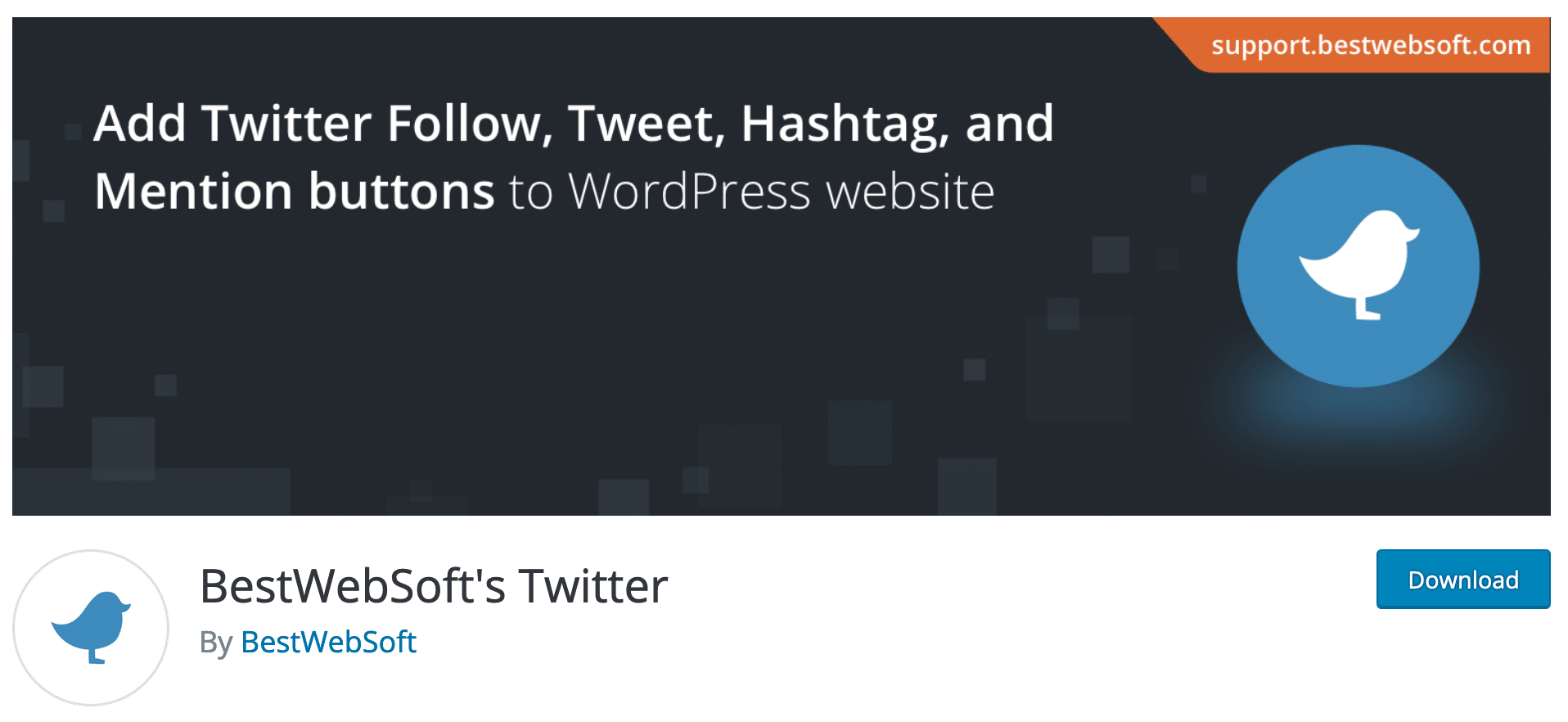 BestWebSoft's Twitter plugin on WordPress official directory.