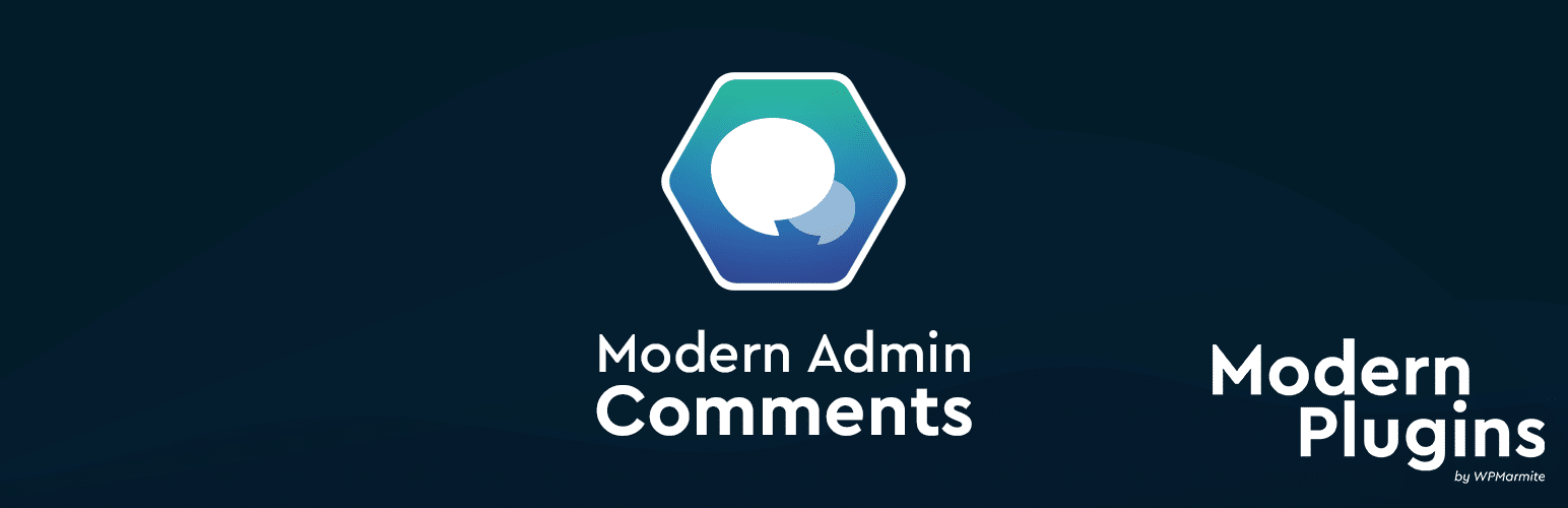 Bannière Modern Admin Comments.