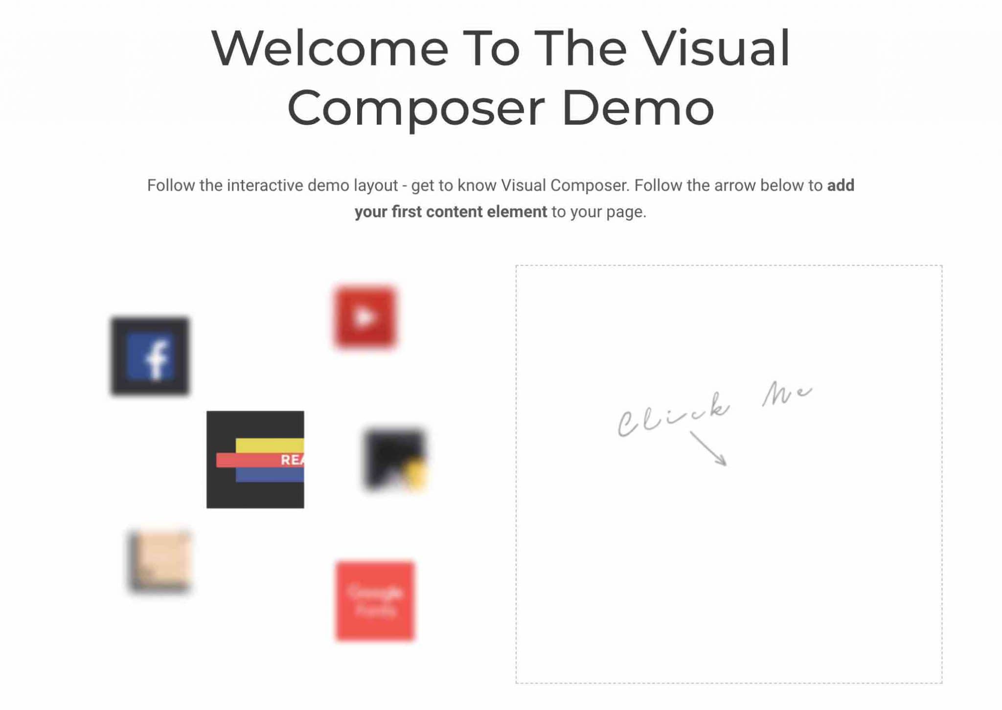 Visual Composer interactive demo.