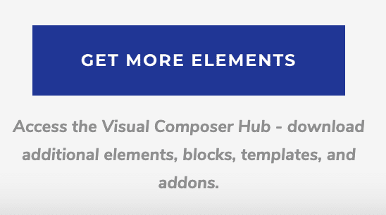 Visual Composer Hub button to get more elements.