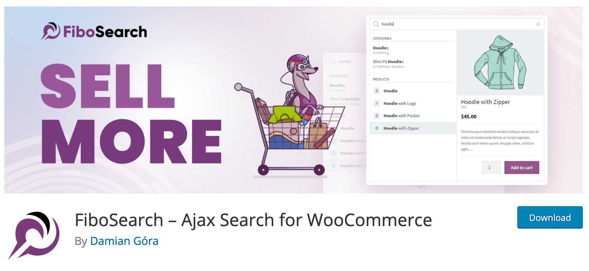 FiboSearch plugin for WooCommerce on the WordPress official repository.