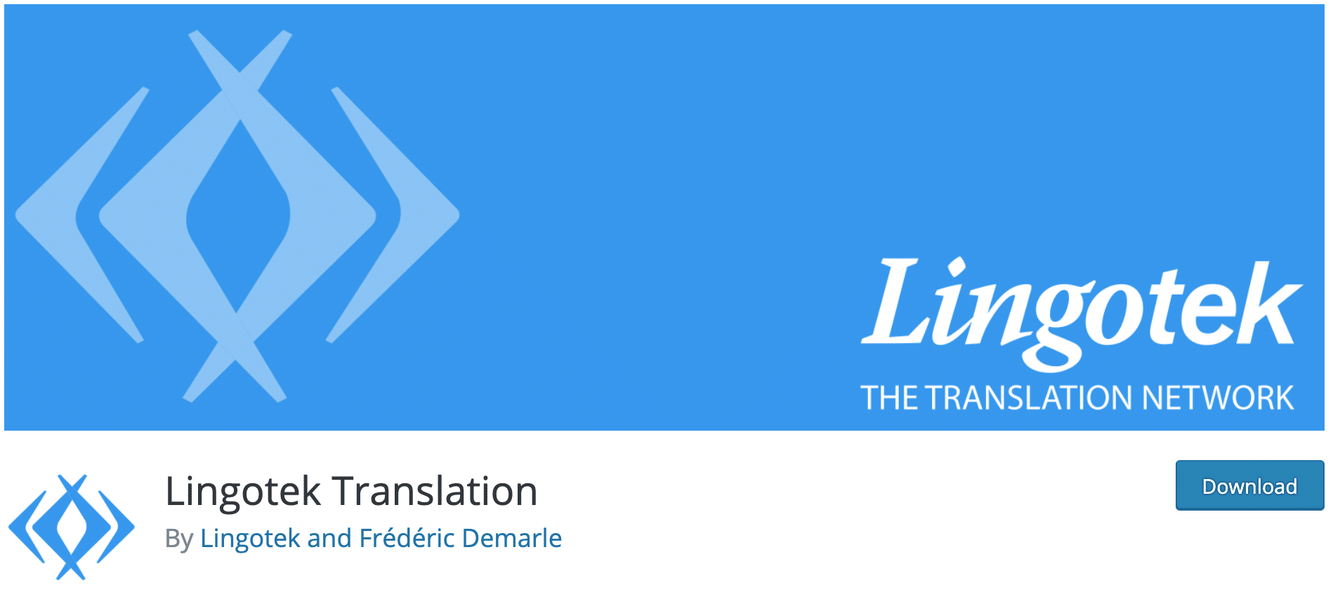 Lingotek Translation plugin to download on the WordPress official repository.