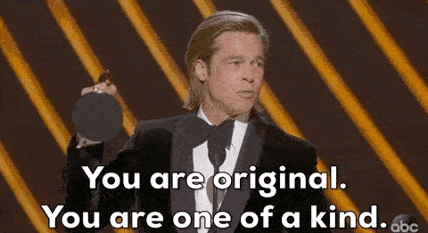 Brad Pitt says you are original, you are one of a kind and so should be your domain name.