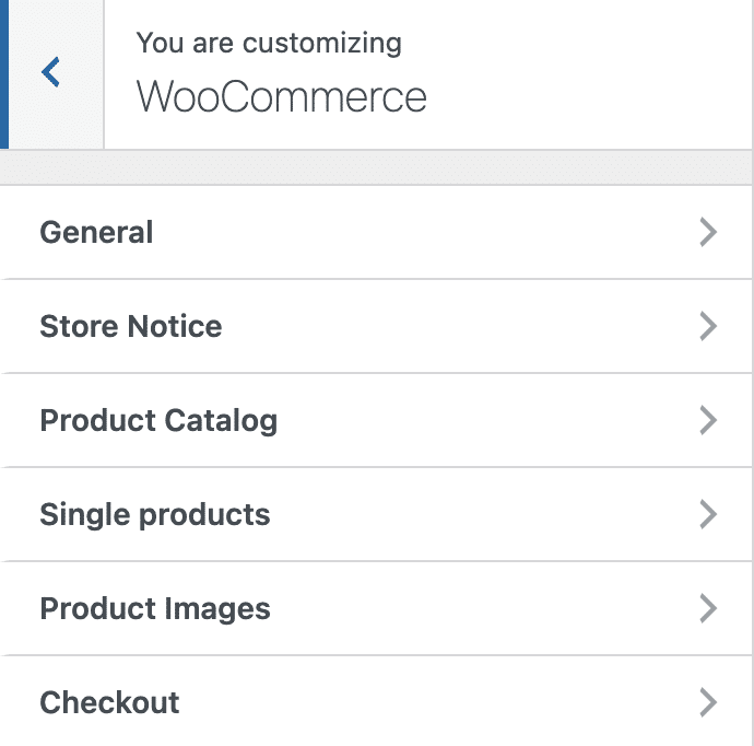 WooCommerce settings on WordPress for the Sydney theme.