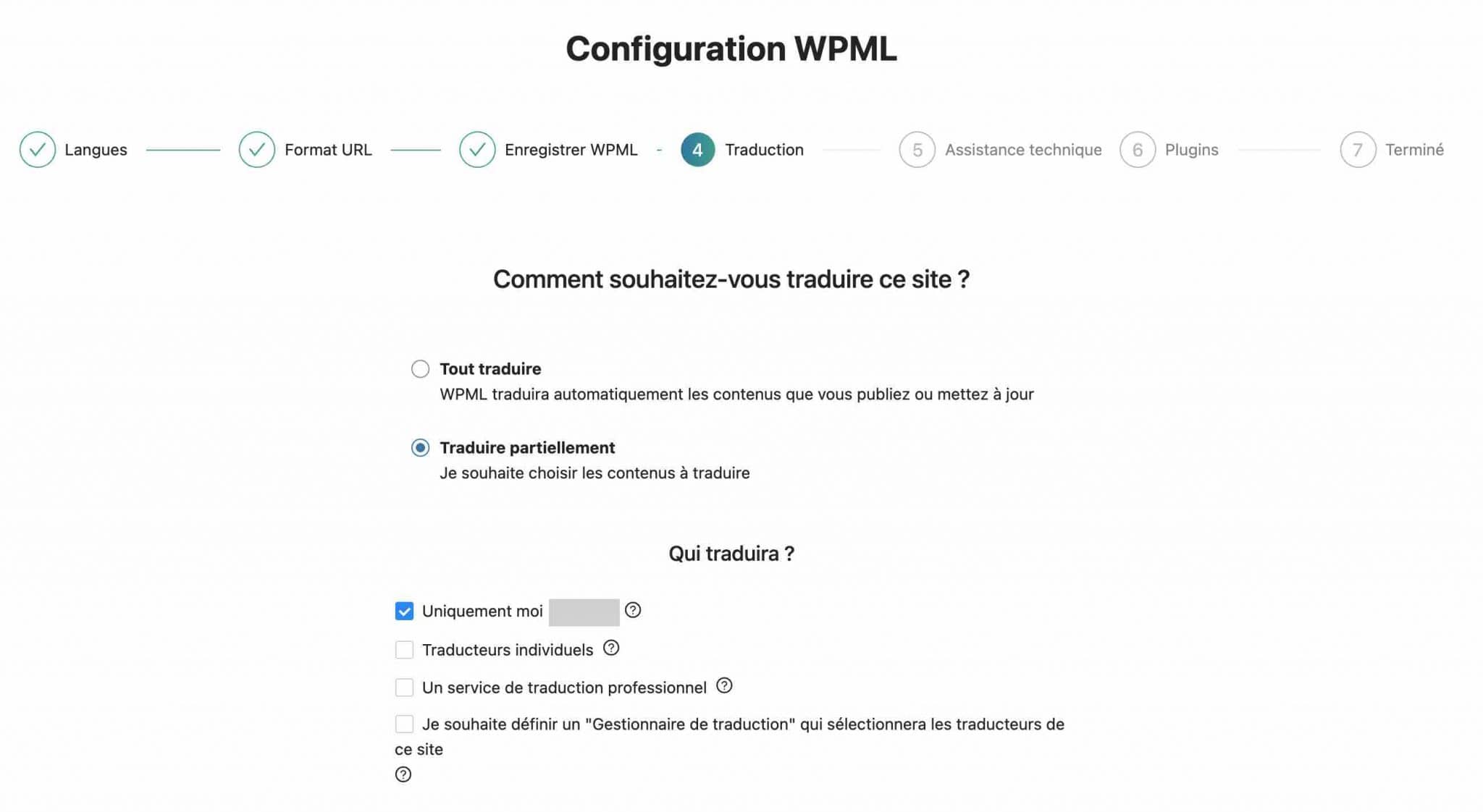 WPML propose différents modes de traduction.