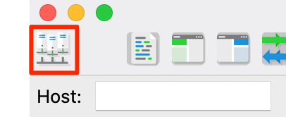 FileZilla site manager icon in the menu.
