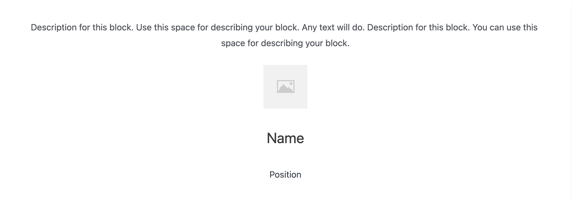 WordPress Stackable testimonial block.