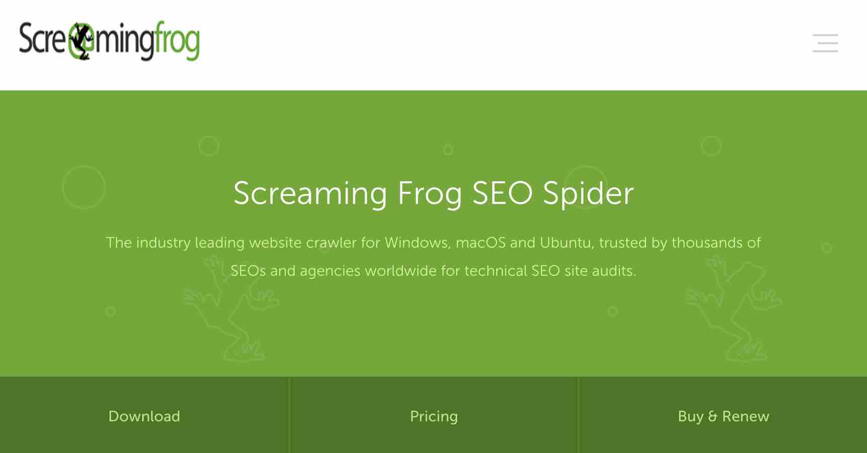 Screaming Frog est un outil SEO qui permet de tracker le duplicate content.