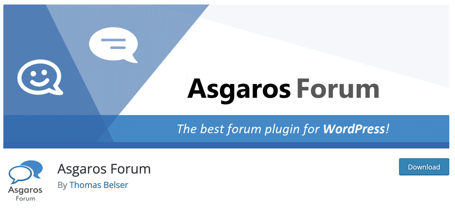 Asgaros Forum download page.