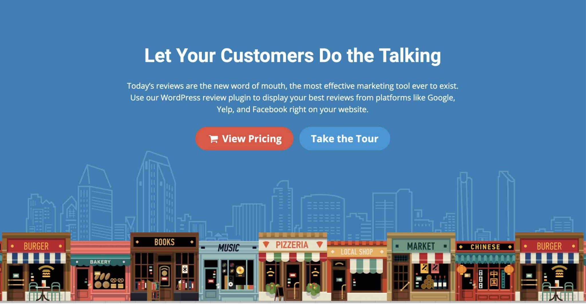 The WP Business Reviews plugin on WordPress.