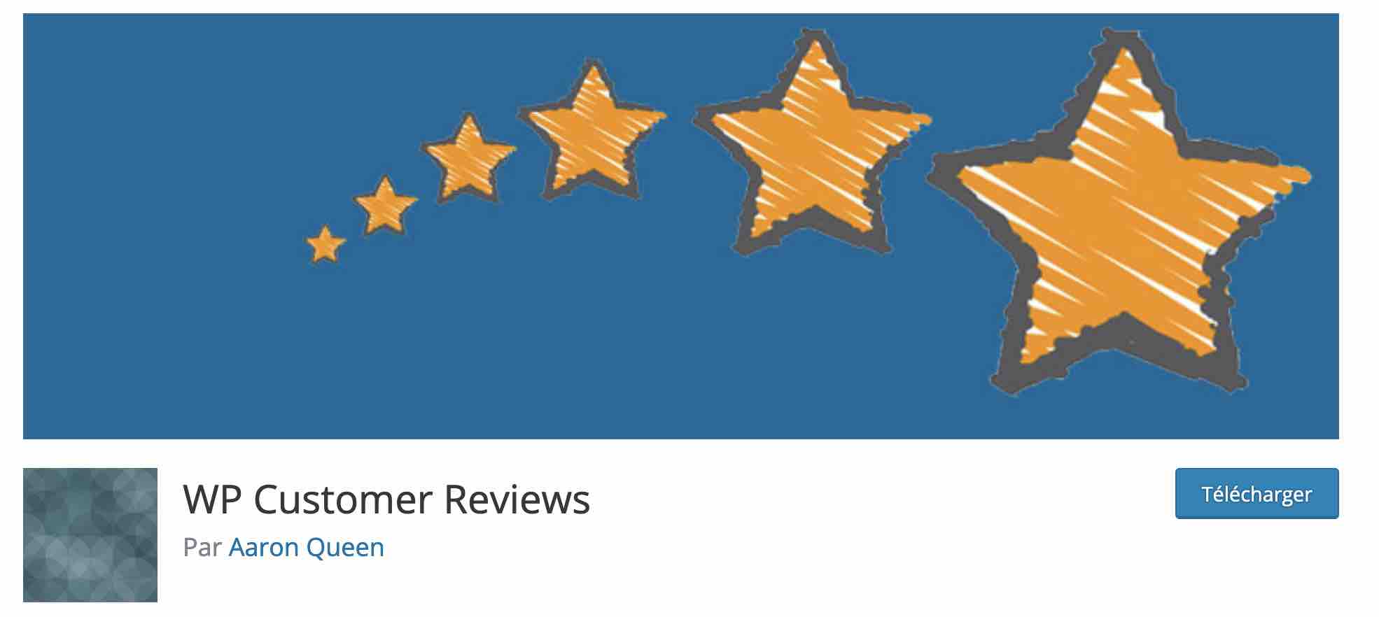The WP Customer Reviews plugin allows you to display customer reviews on a WordPress site.