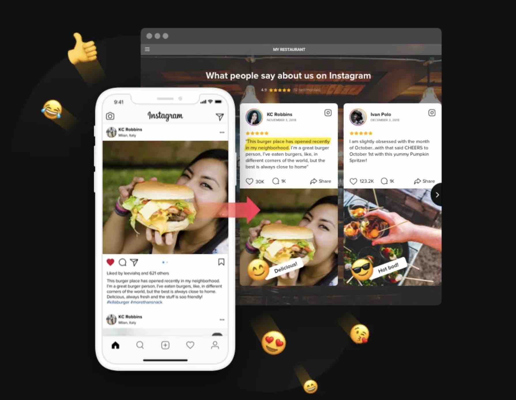 Instagram Testimonials allows you to integrate customer reviews from Instagram into WordPress.