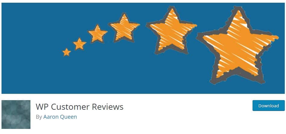 WP Customer Reviews download page.