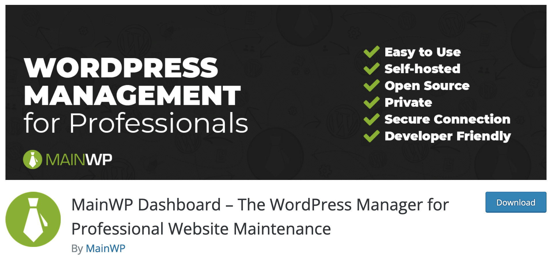 MainWP is a plugin allowing you to manage all your WordPress sites from a single dashboard. 