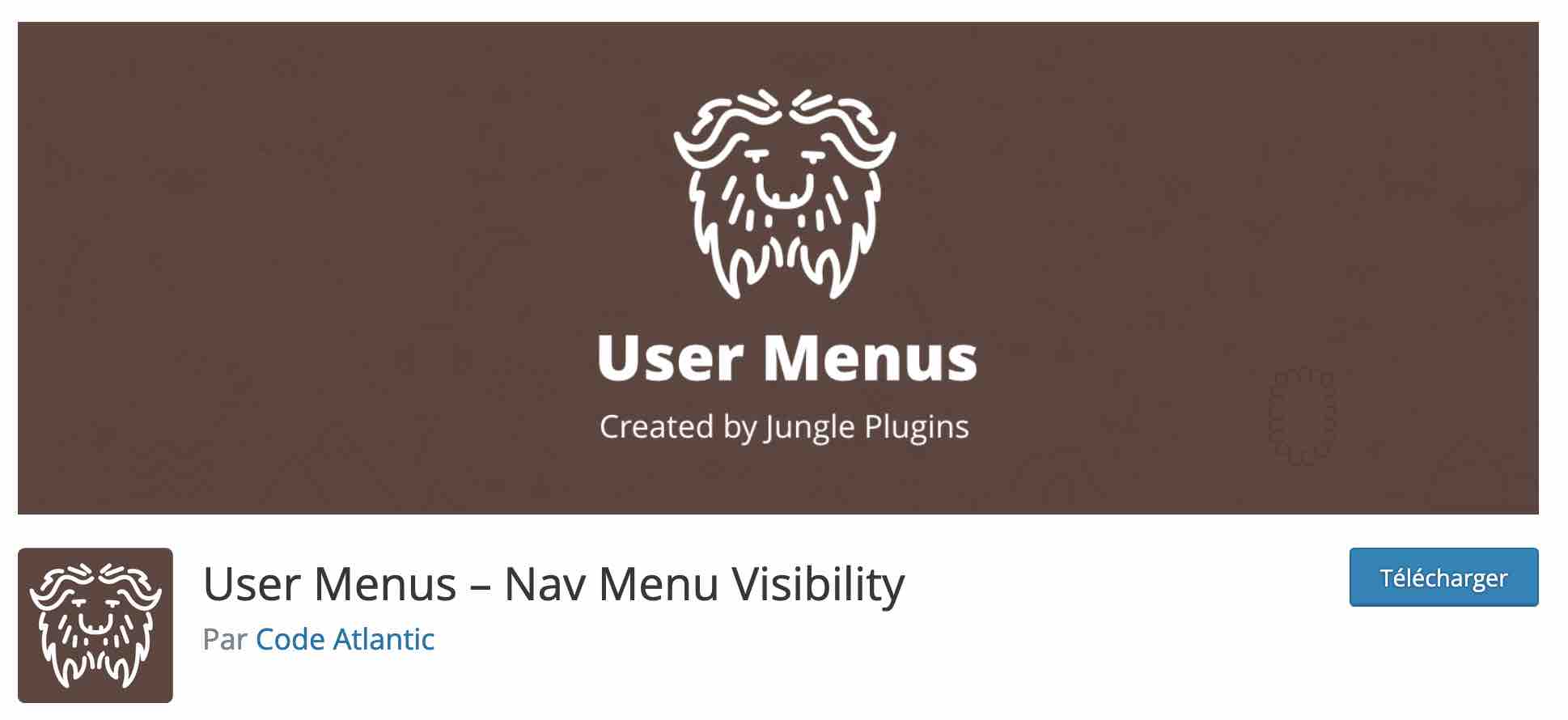 User Menus allows you to control the visibility of menu items on your WordPress site.