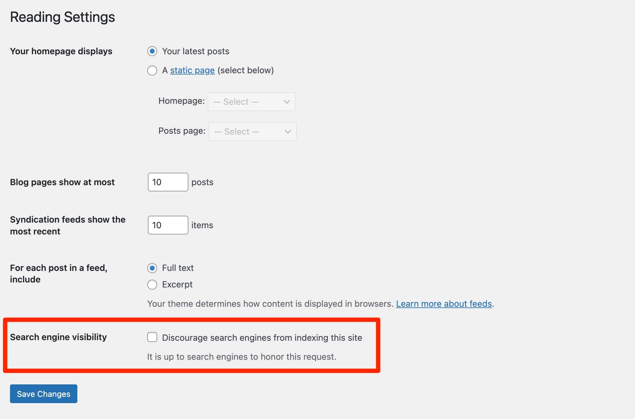 WordPress offers an option to discourage search engines from indexing your site. 